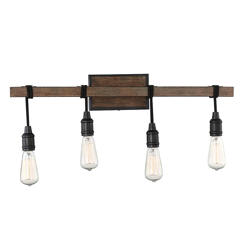 Burgess 4-Light Bathroom Vanity Light in Durango