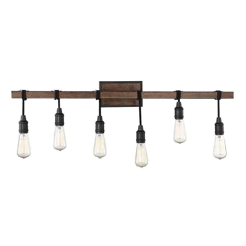 Burgess 6-Light Bathroom Vanity Light in Durango