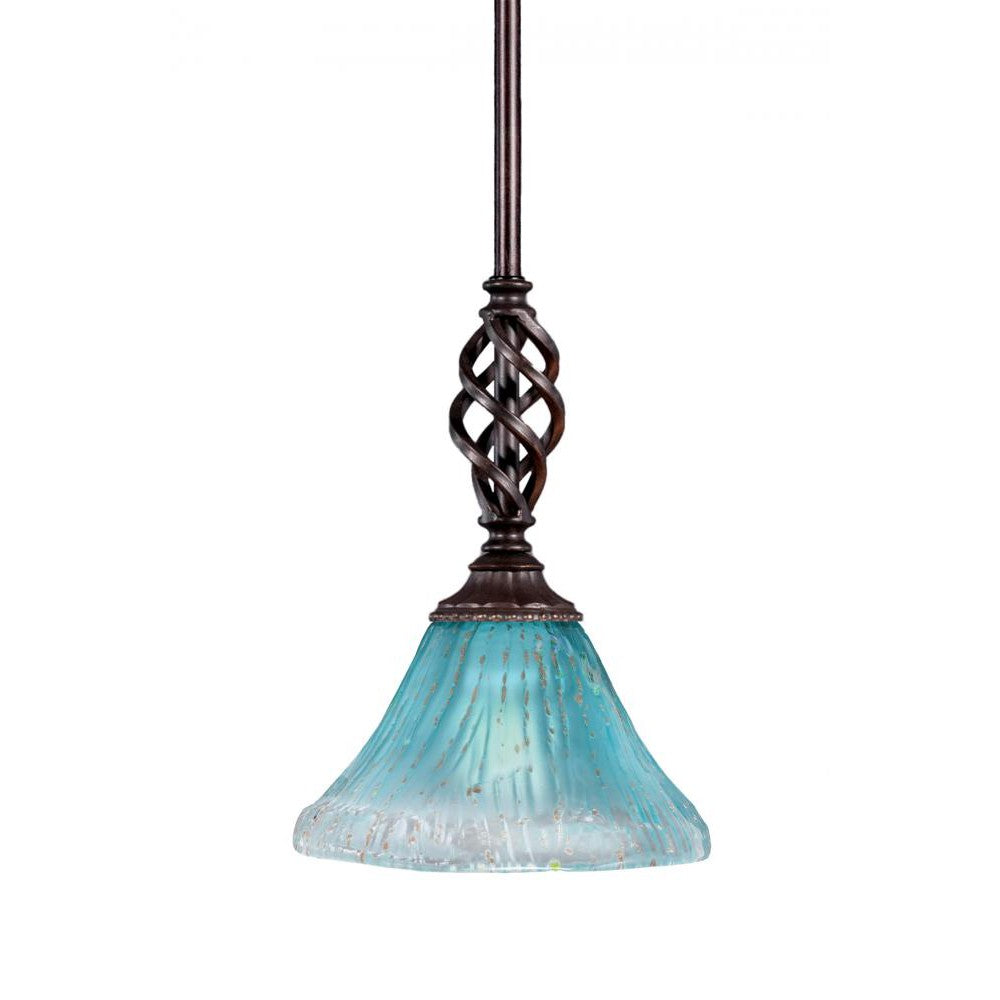 Toltec Company 80-DG-458 Pendant Art Glass - Black