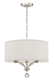 Crystorama Mirage 8005-PN – 18 Inch – 3 Light – Chandelier – Polished Nickel – Dry Rated