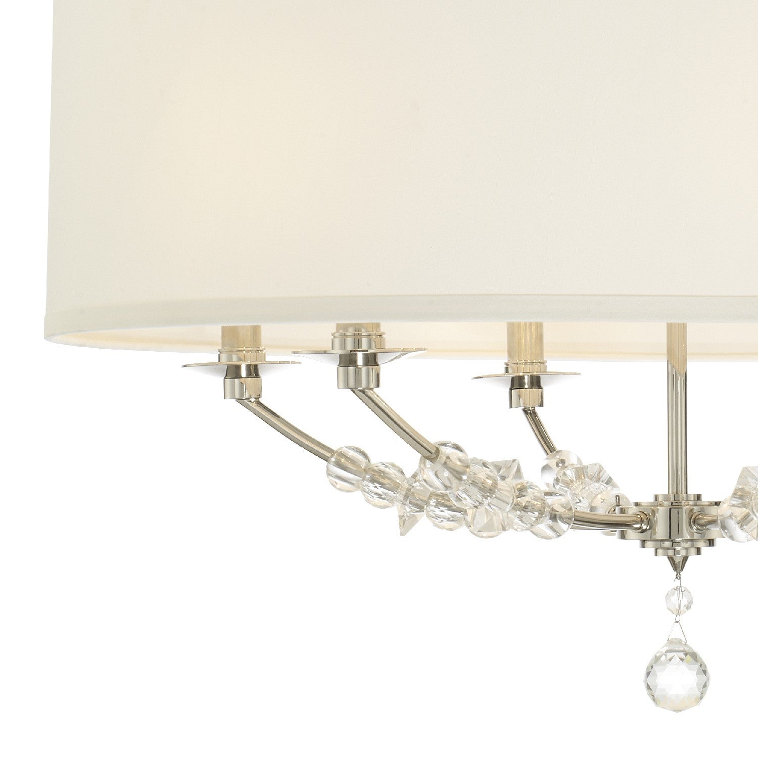 Crystorama Mirage 8006-PN – 30 Inch – 6 Light – Chandelier – Polished Nickel – Dry Rated