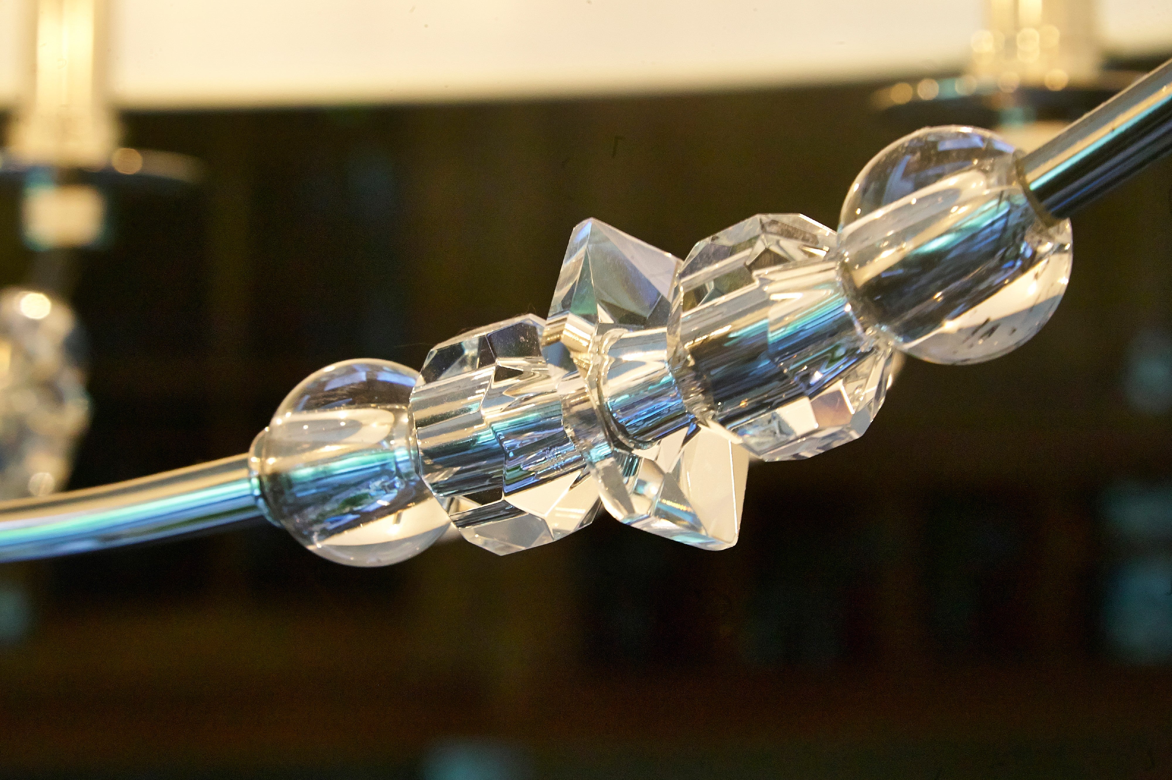 Crystorama Mirage 8006-PN – 30 Inch – 6 Light – Chandelier – Polished Nickel – Dry Rated