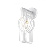 1 Light Wall Sconce-Gloss White
