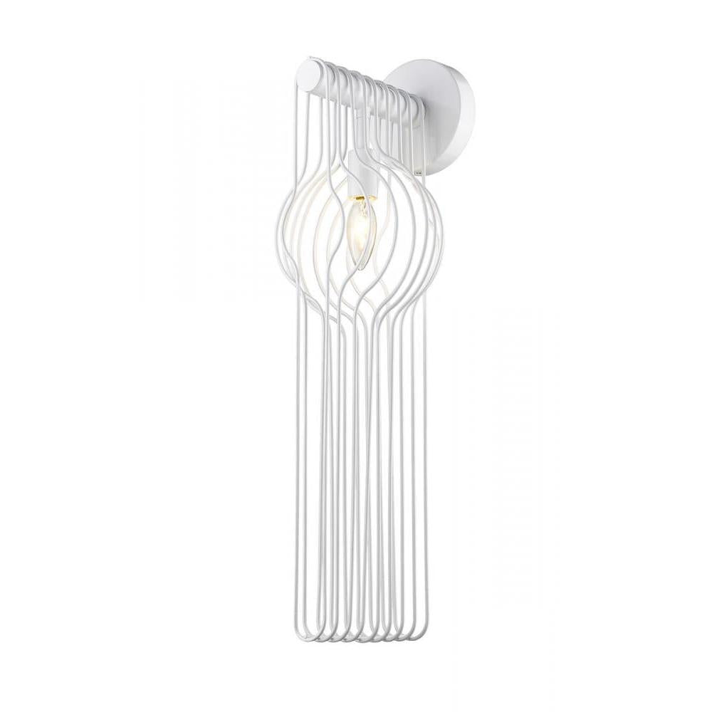 1 Light Wall Sconce-Gloss White