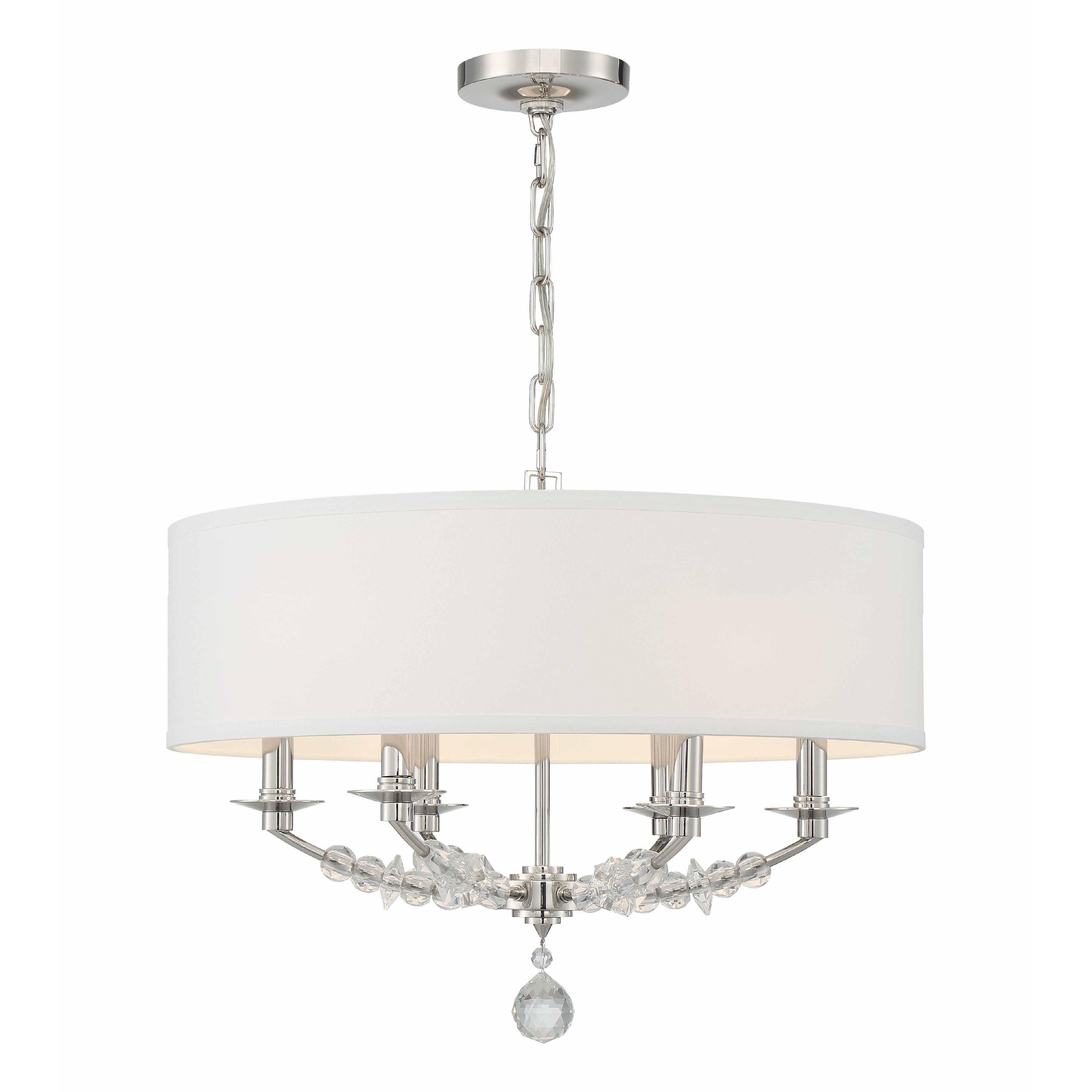 Crystorama Mirage 8016-PN – 24 Inch – 6 Light – Chandelier – Polished Nickel – Dry Rated