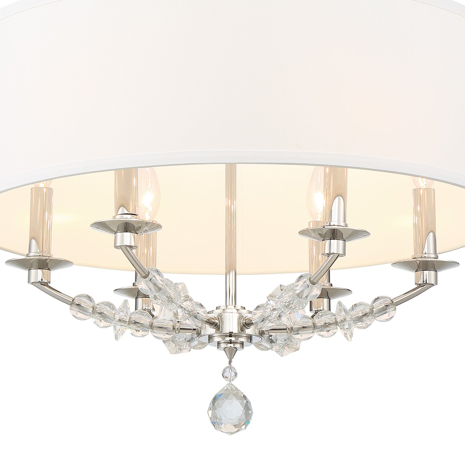 Crystorama Mirage 8016-PN – 24 Inch – 6 Light – Chandelier – Polished Nickel – Dry Rated