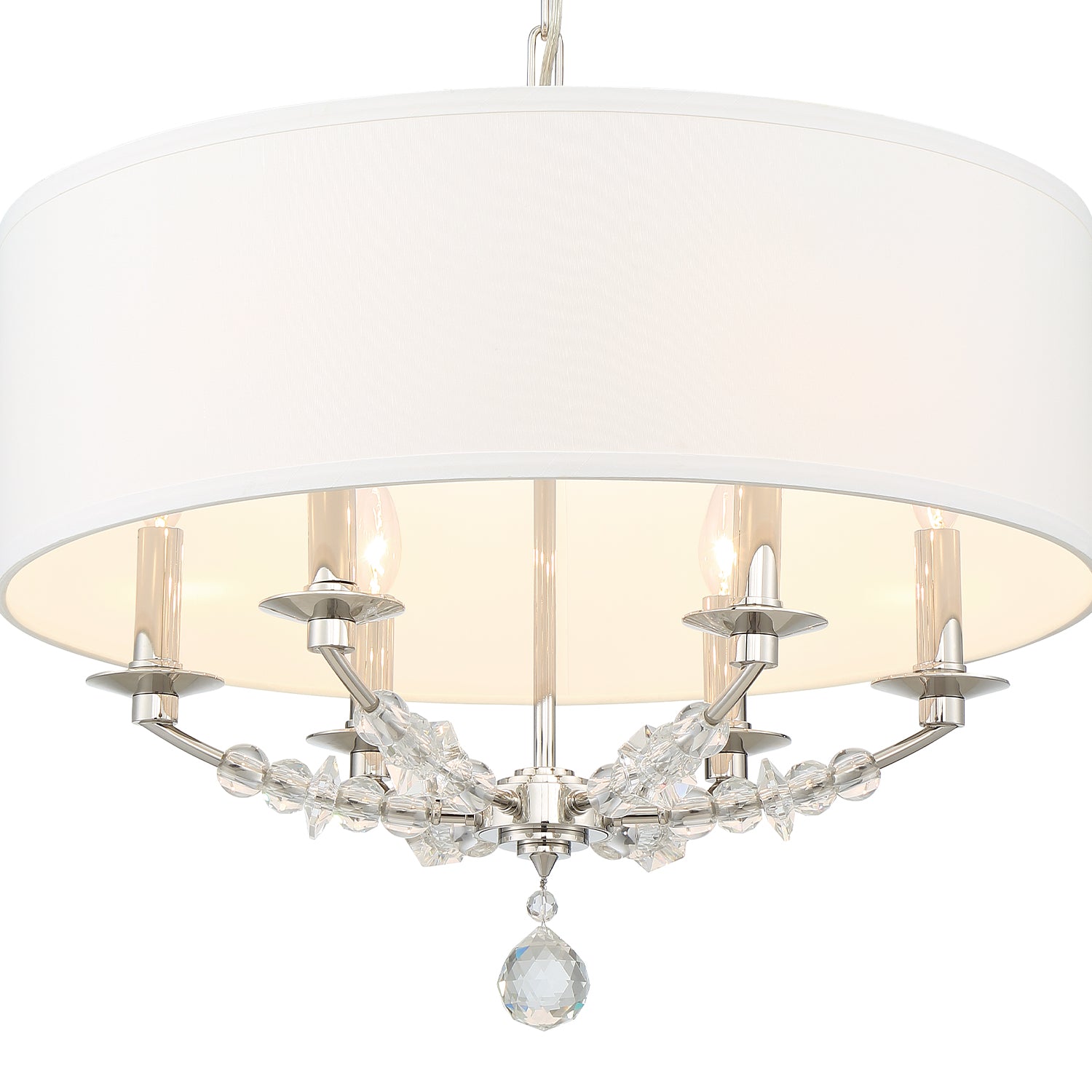 Crystorama Mirage 8016-PN – 24 Inch – 6 Light – Chandelier – Polished Nickel – Dry Rated