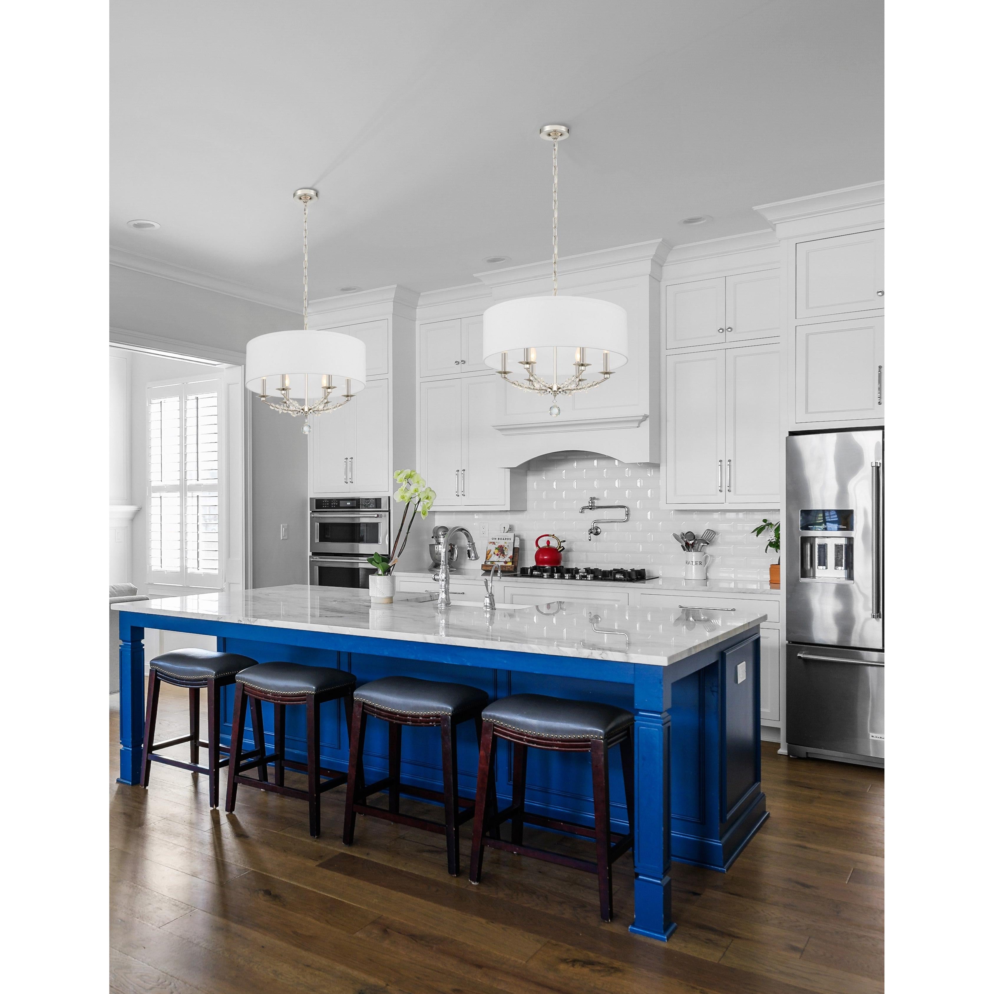 Crystorama Mirage 8016-PN – 24 Inch – 6 Light – Chandelier – Polished Nickel – Dry Rated