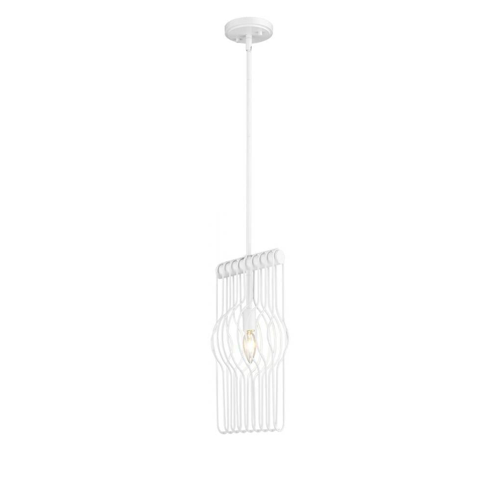 1 Light Pendant-Gloss White