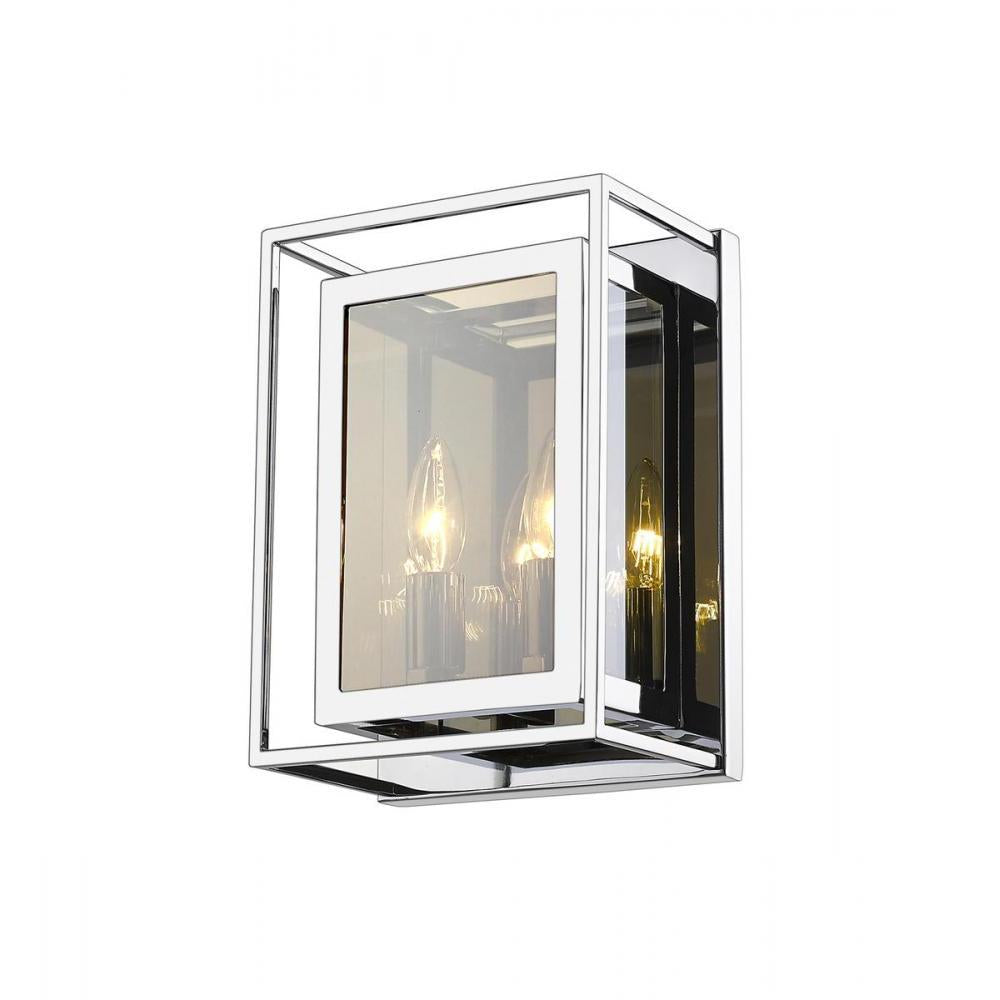 2 Light Wall Sconce-Smoke