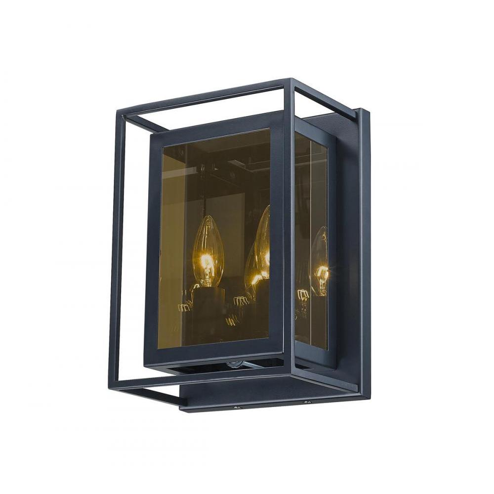 2 Light Wall Sconce-Smoke