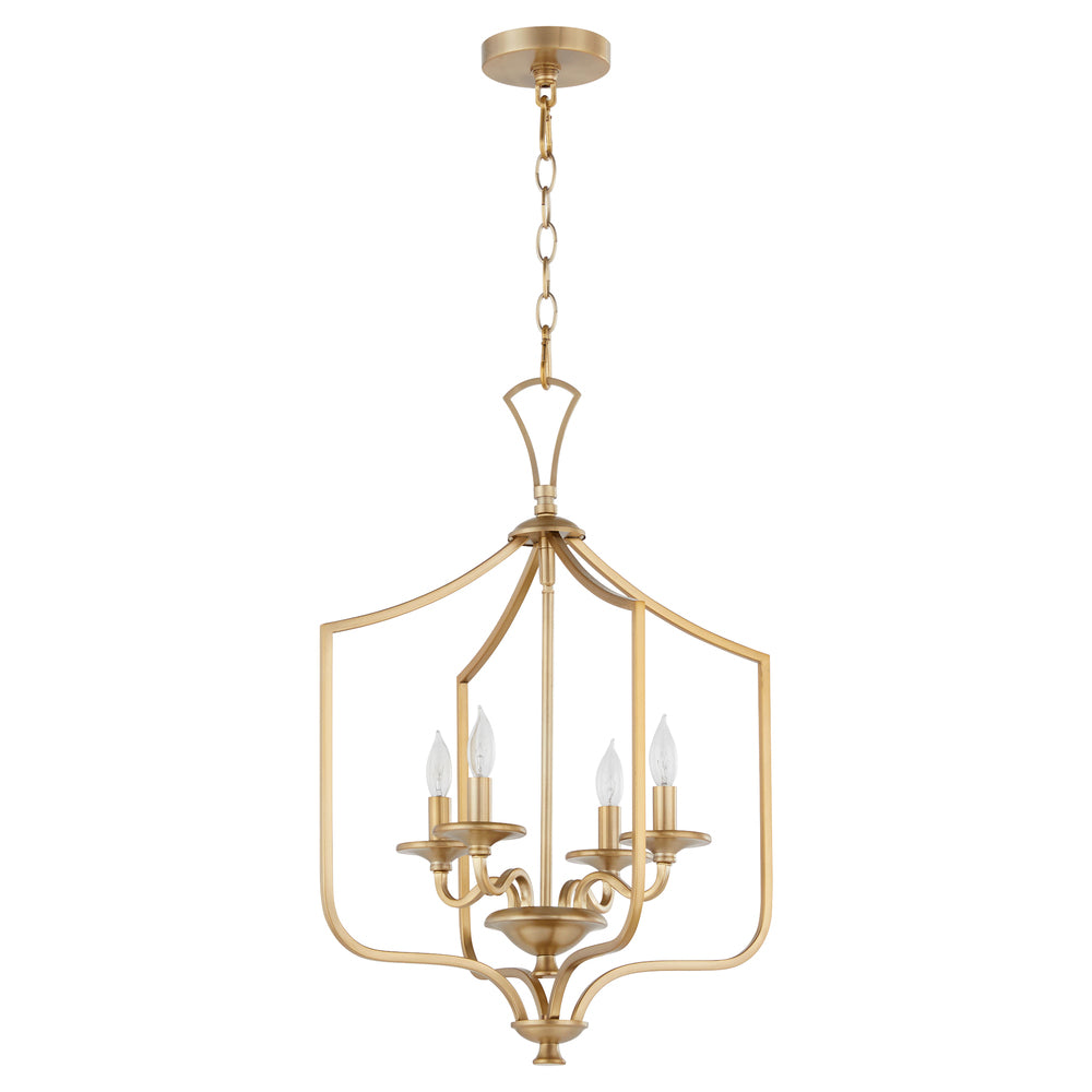 Quorum Lighting MARYSE 8021-4-80 Pendant - Aged Brass