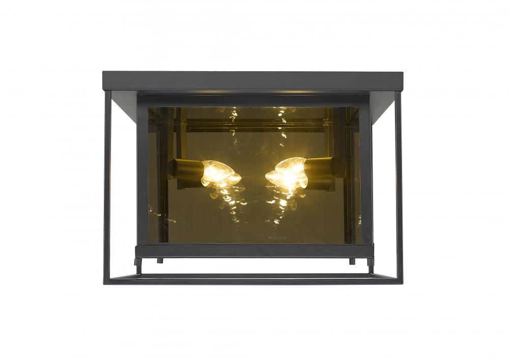 Z-Lite Lighting 802F16-MC Flush Mount Contemporary - Black