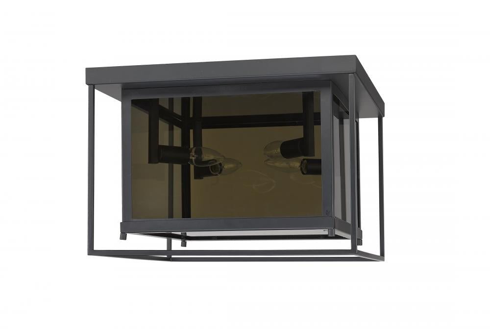 Z-Lite Lighting 802F16-MC Flush Mount Contemporary - Black