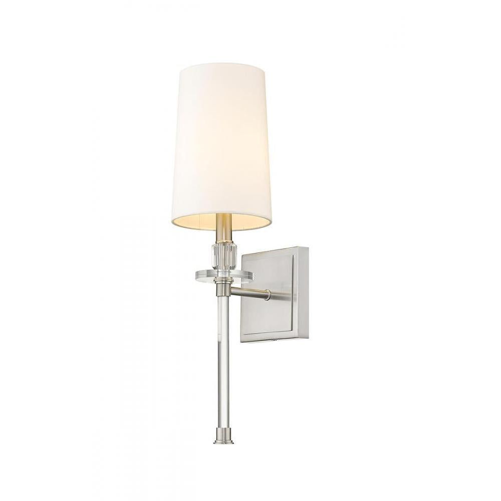 1 Light Wall Sconce-White