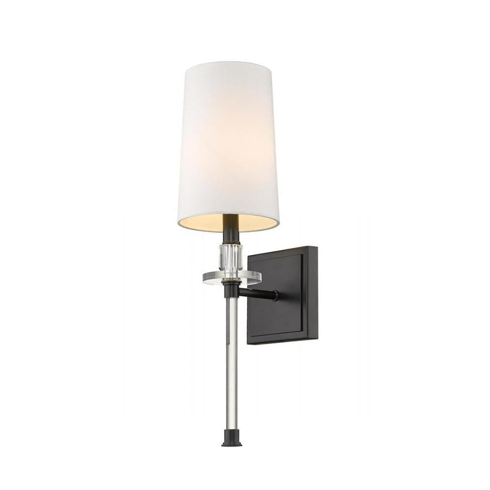 1 Light Wall Sconce-White