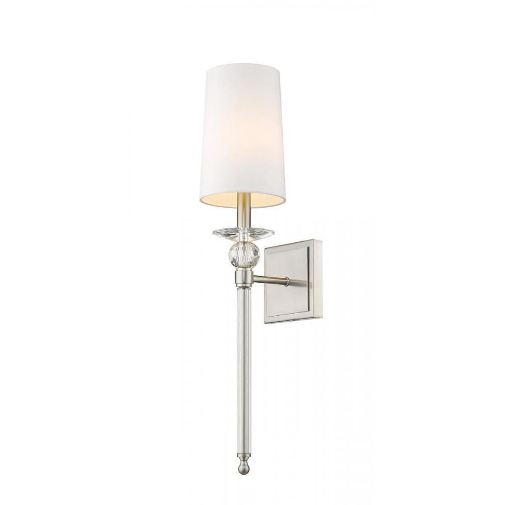 1 Light Wall Sconce-White