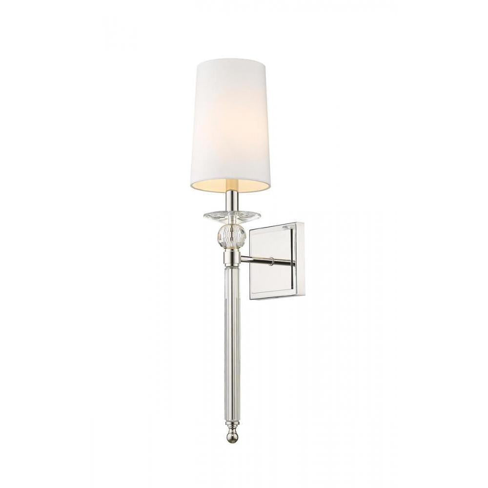 1 Light Wall Sconce-White