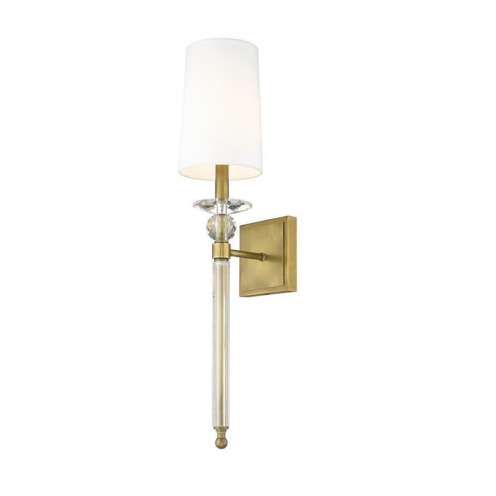 1 Light Wall Sconce-White