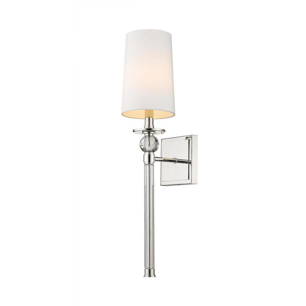 1 Light Wall Sconce-White