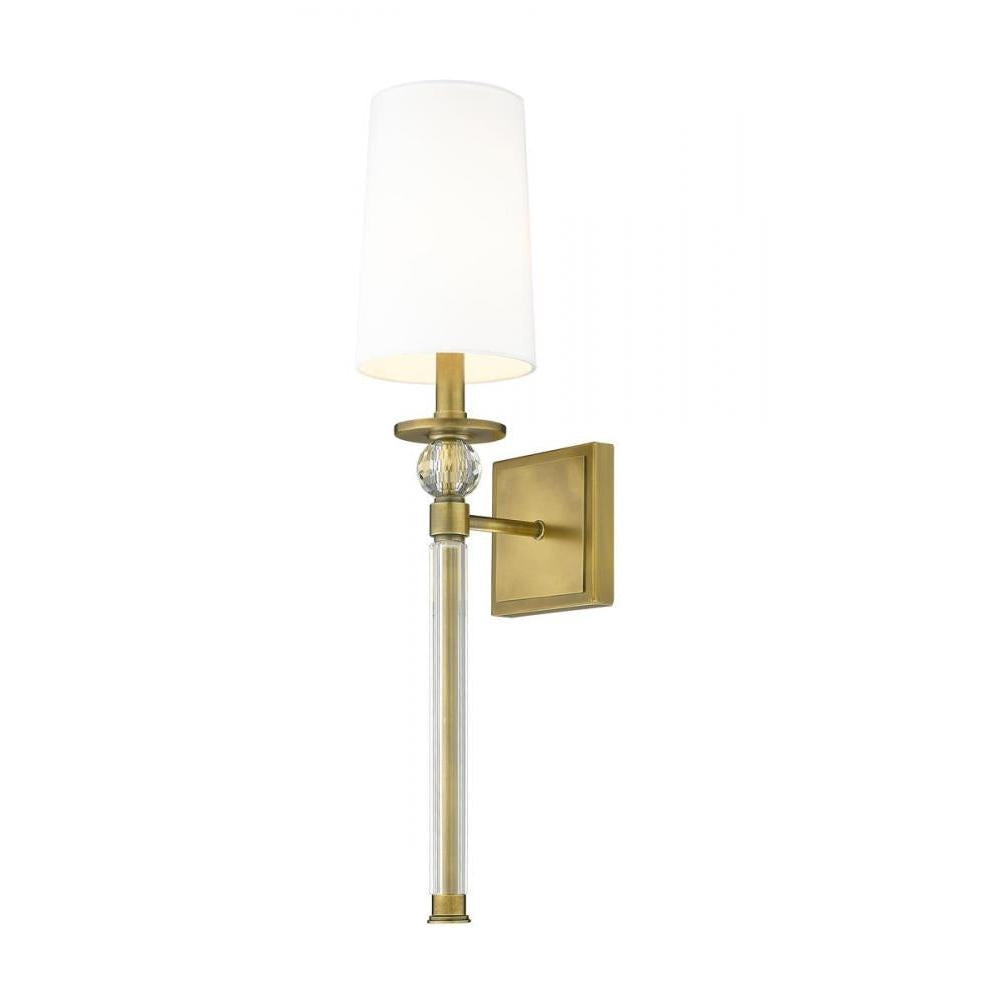 1 Light Wall Sconce-White