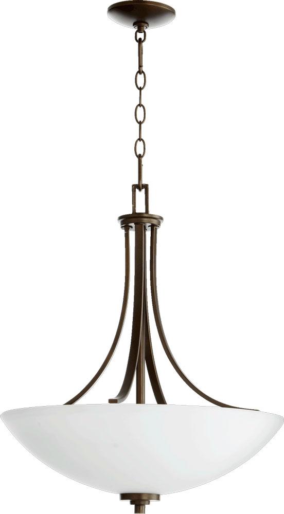 Quorum Lighting REYES 8060-4-86 Pendant Traditional - Oiled Bronze