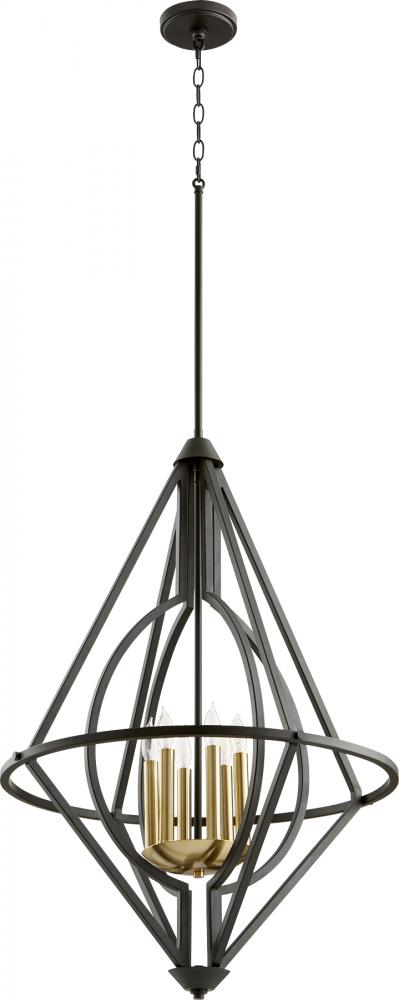 Quorum Lighting 8065-6-69 Pendant Contemporary - Textured Black