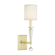Crystorama Paxton 8101-AG – 5 Inch – 1 Light – Sconce – Aged Brass – Dry Rated