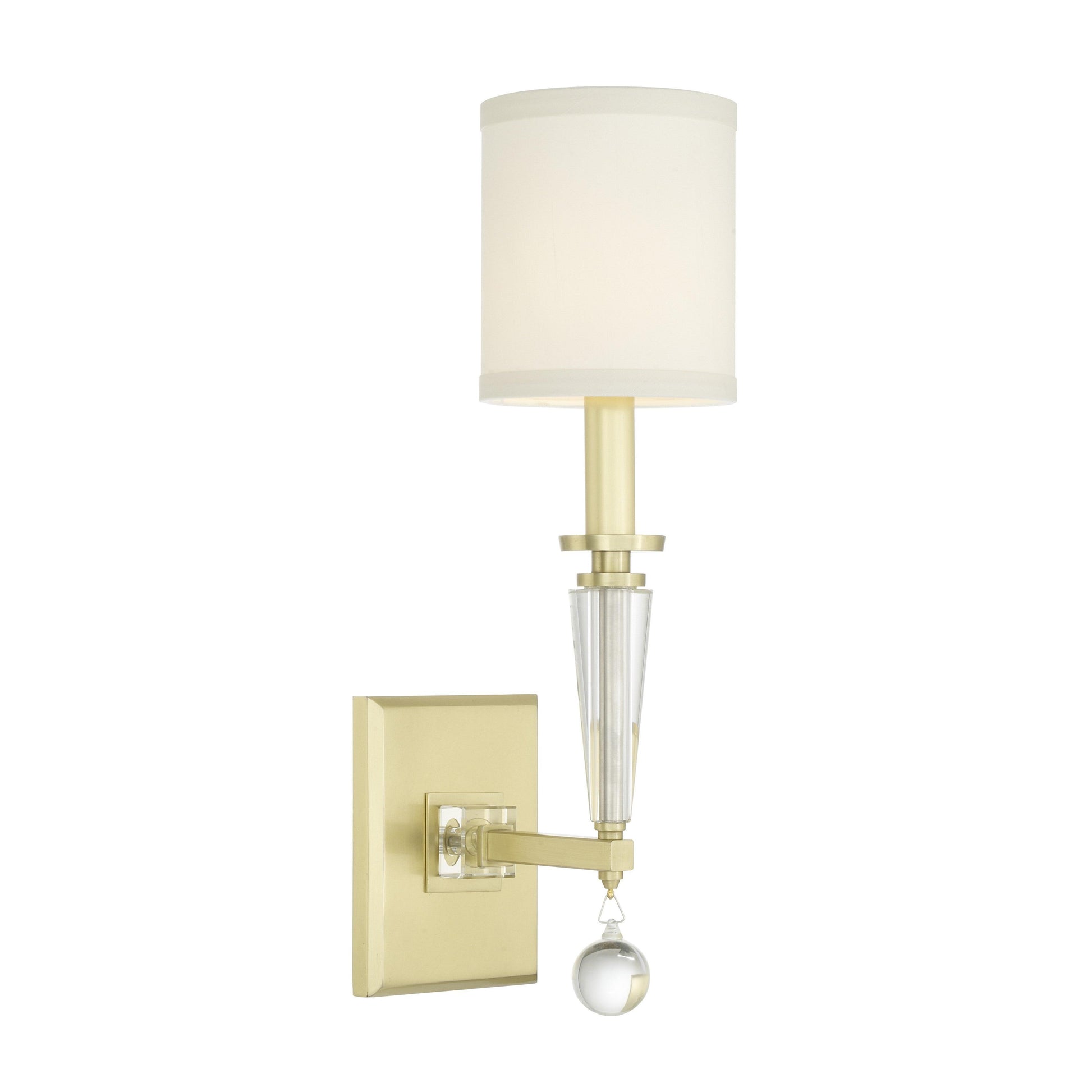 Crystorama Paxton 8101-AG – 5 Inch – 1 Light – Sconce – Aged Brass – Dry Rated
