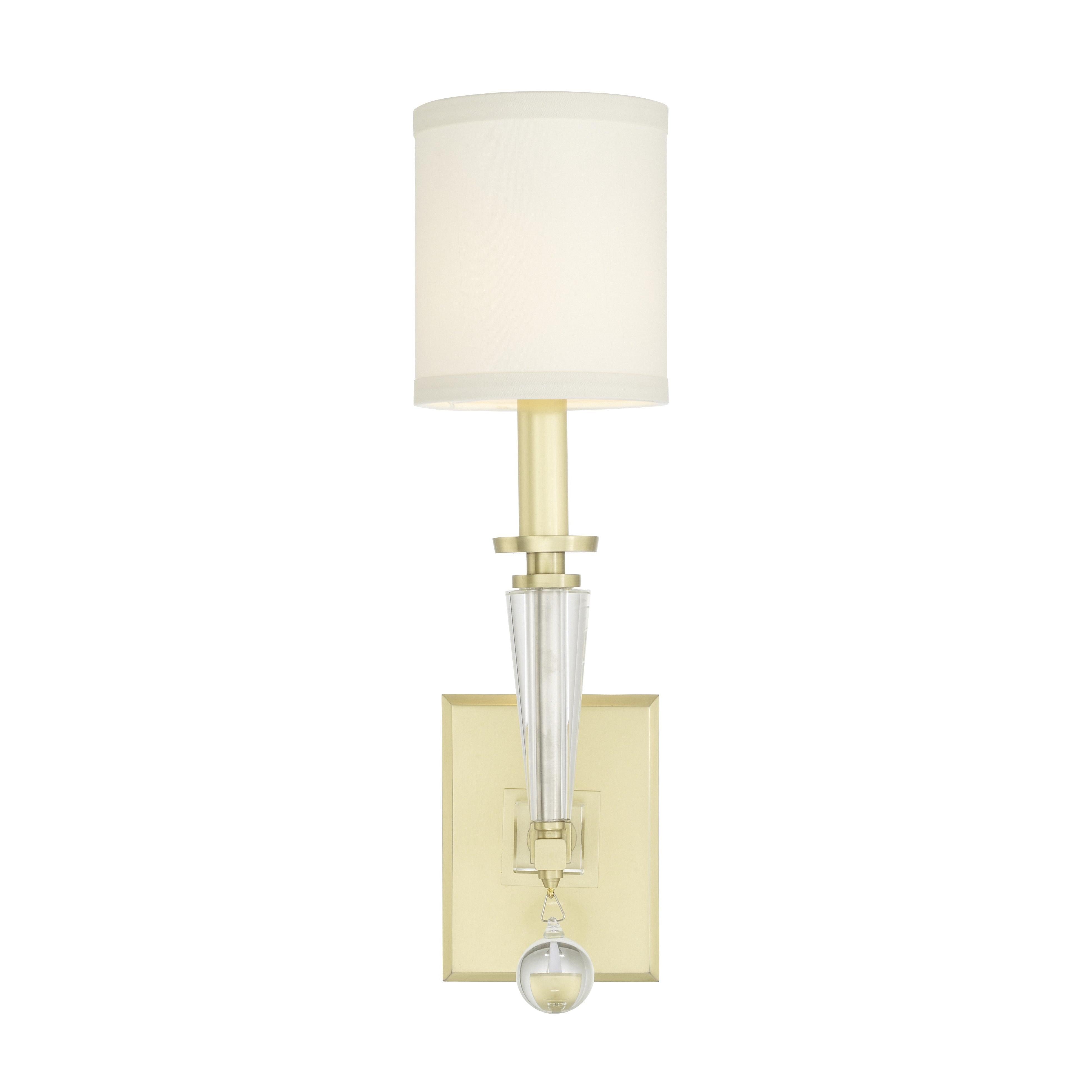 Crystorama Paxton 8101-AG – 5 Inch – 1 Light – Sconce – Aged Brass – Dry Rated