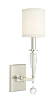 Crystorama Paxton 8101-PN – 5 Inch – 1 Light – Sconce – Polished Nickel – Dry Rated