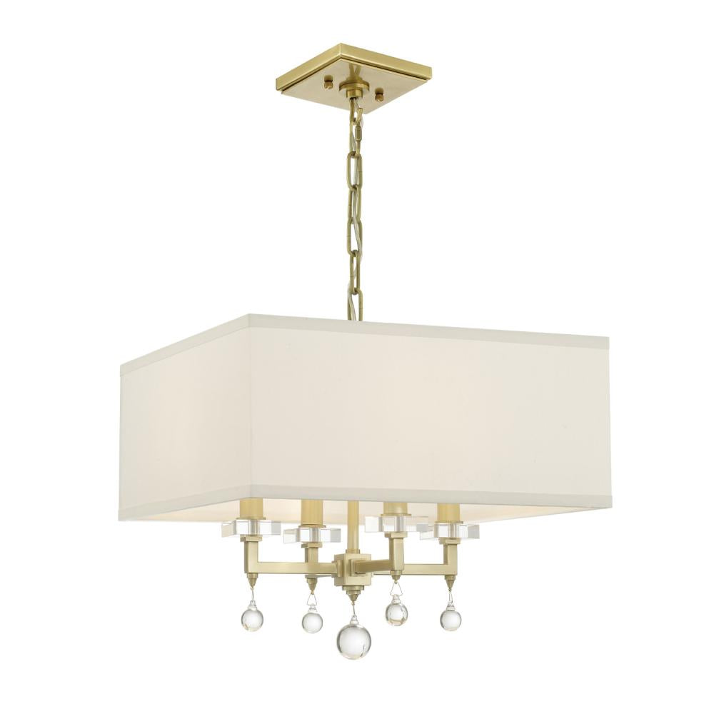 Crystorama PAXTON 8105-AG Mini Chandelier Modern - Aged Brass