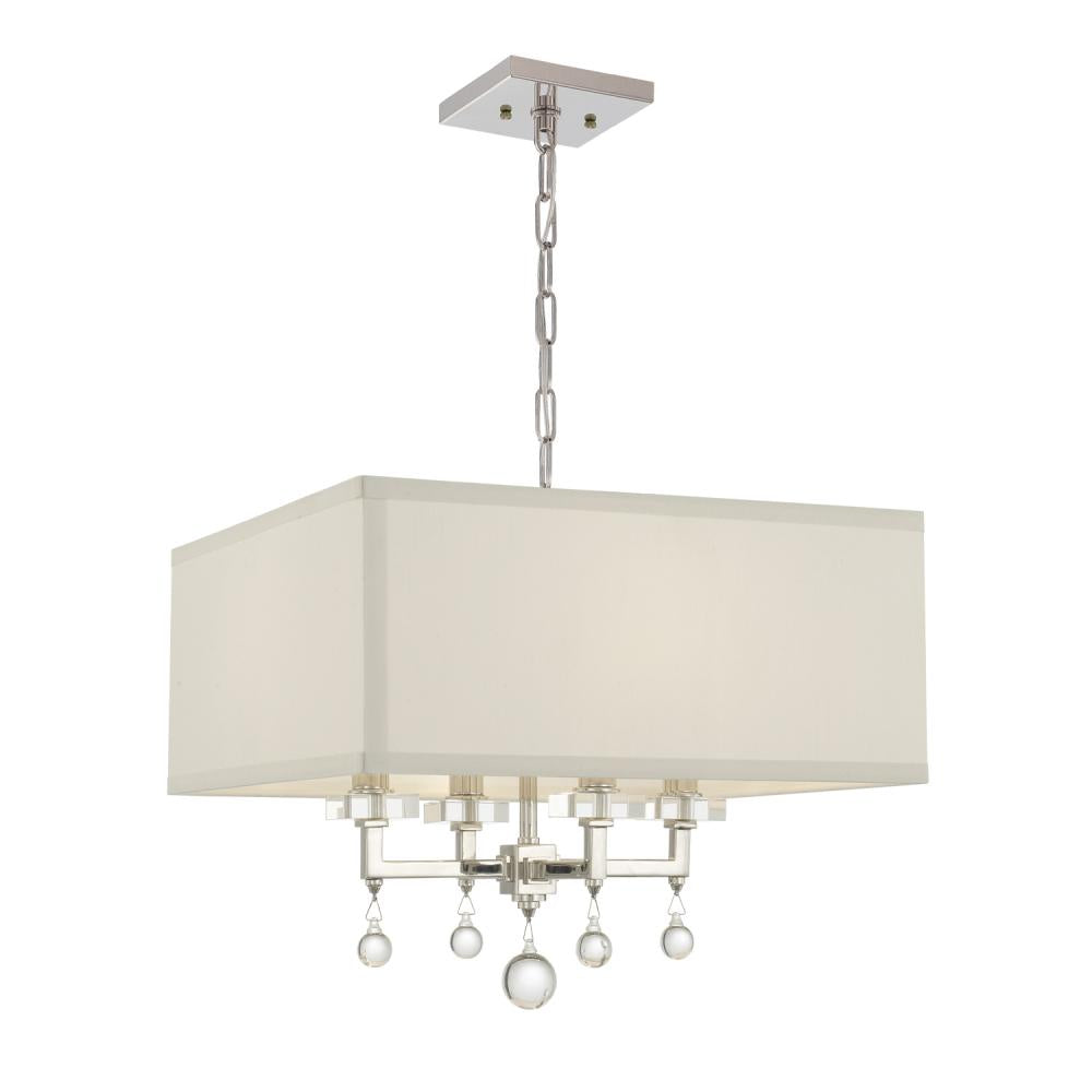 Crystorama PAXTON 8105-PN Mini Chandelier Modern - Polished Nickel