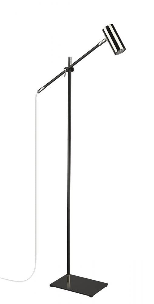 Z-Lite Lighting 814FL-MB-PN Modern Floor Lamp Contemporary - Nickel (OPEN BOX SALE)