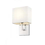 1 Light Wall Sconce-White