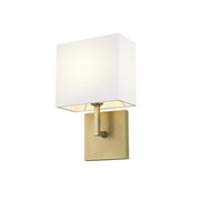 1 Light Wall Sconce-White