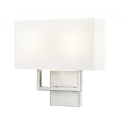 2 Light Wall Sconce-White