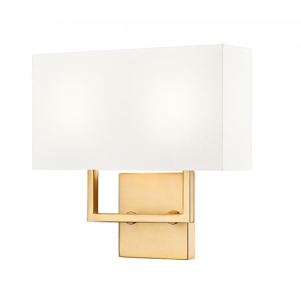 2 Light Wall Sconce-White