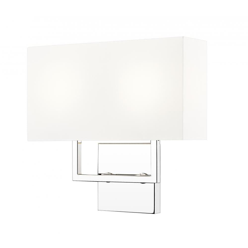 2 Light Wall Sconce-White