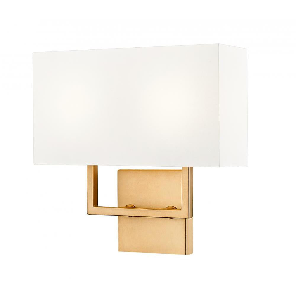 2 Light Wall Sconce-White