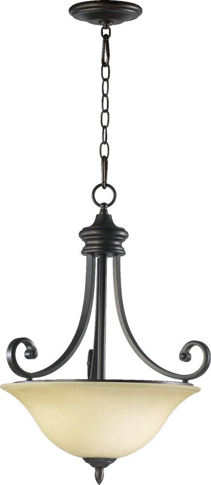 Quorum Lighting BRYANT 8154-3-86 Pendant Traditional - Oiled Bronze