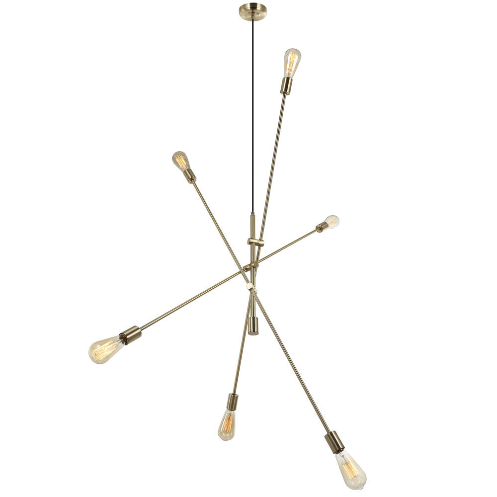 Dainolite 816P-AGB Pendant Transitional - Aged Brass