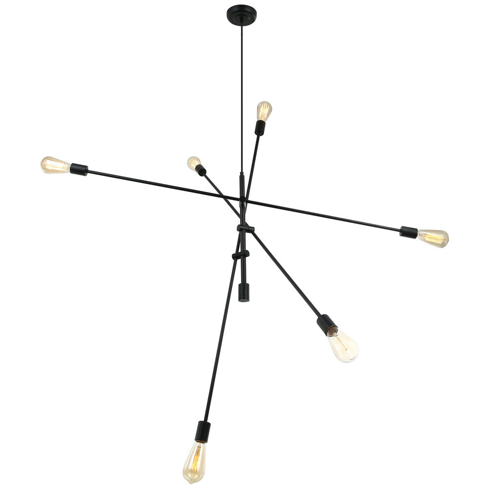 Dainolite 816P-MB Pendant Transitional - Matte Black