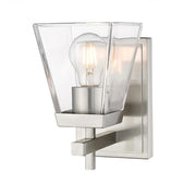 1 Light Wall Sconce-Clear