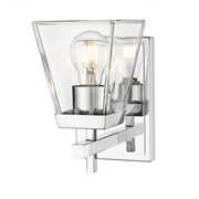 1 Light Wall Sconce-Clear