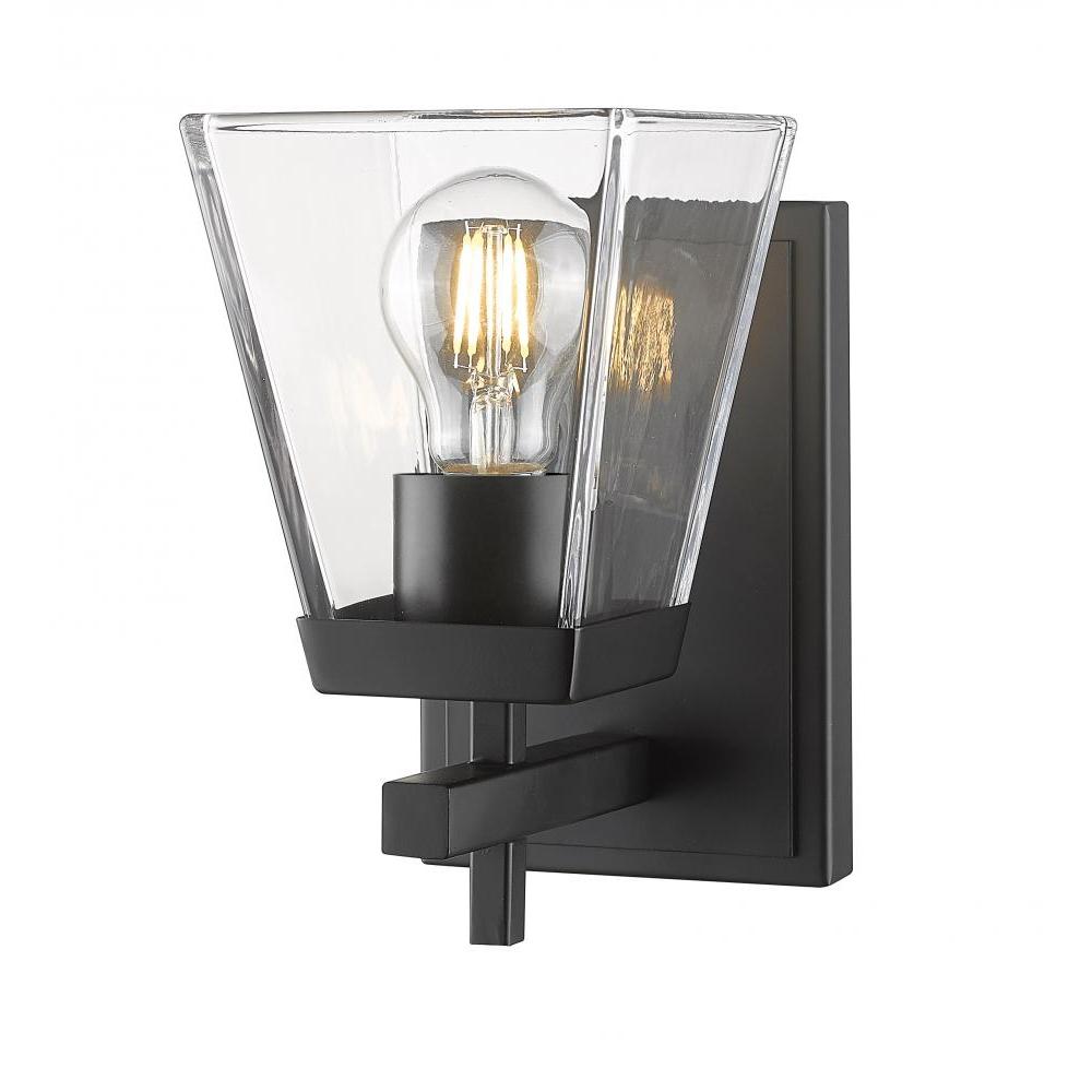 1 Light Wall Sconce-Clear