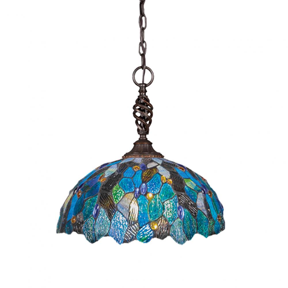 Toltec Company 82-DG-995 Pendant Tiffany - Black