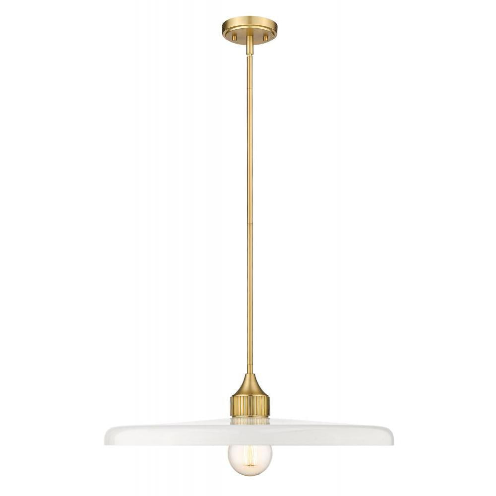 1 Light Pendant-Gloss Opal