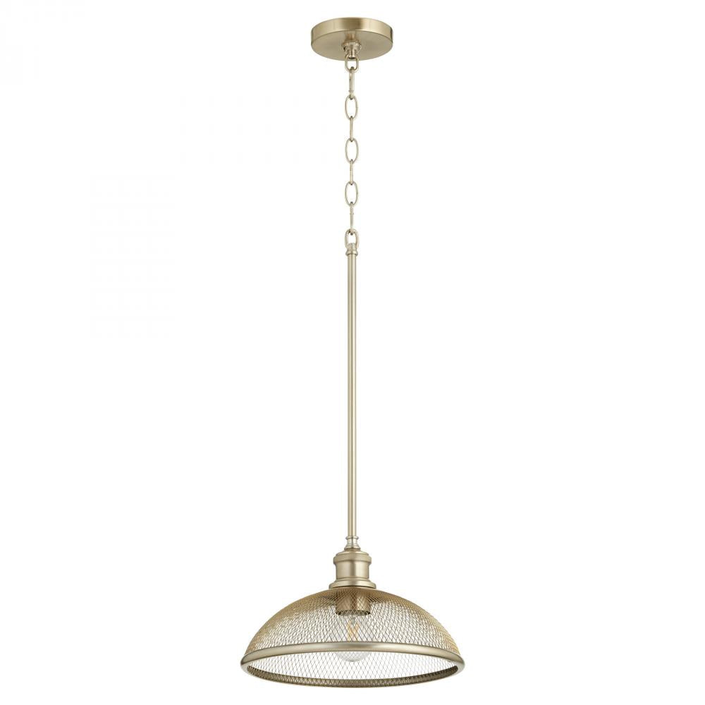 Quorum Lighting OMNI 8212-80 Pendant Industrial - Aged Brass