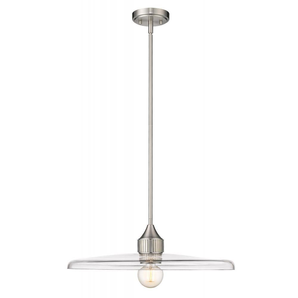 1 Light Pendant-Clear